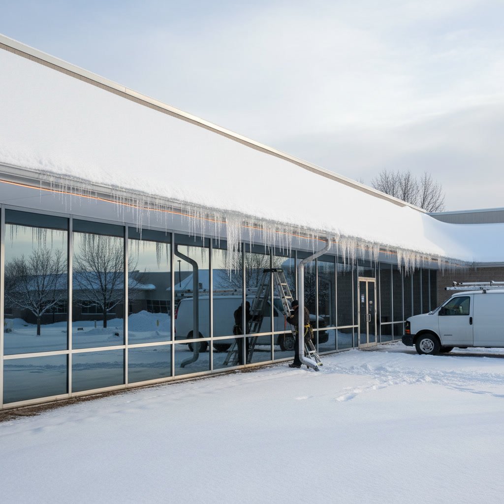 Seasonal gutter maintenance schedule for Minnesota commercial property